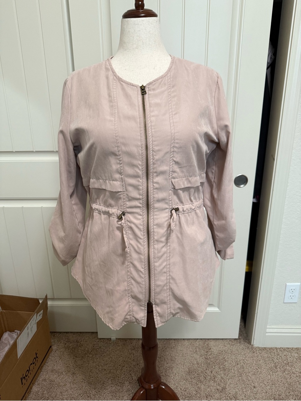 Maurices Soft Blush Utility Jacket - L